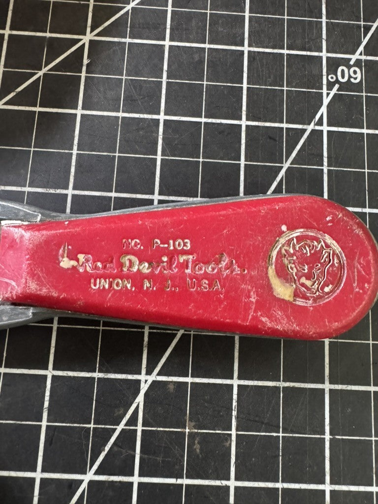 Lot of 2 Vintage Red Devil Scrapers – No. 50 & P103 Putty Knife – USA