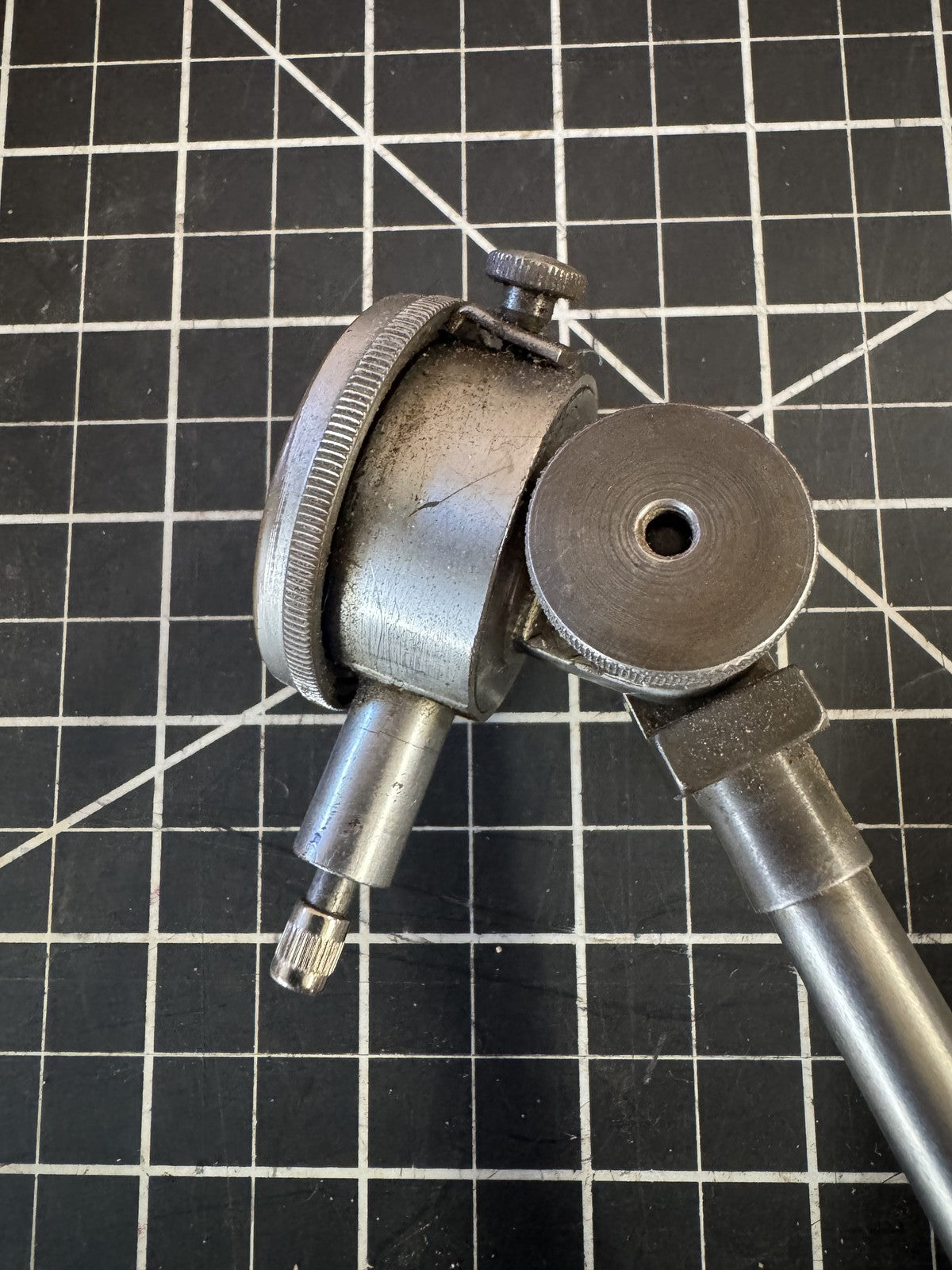 Vintage B.C. Ames Co. Model 104 Dial Indicator 1/1000” on ENCO Magnetic Base USA