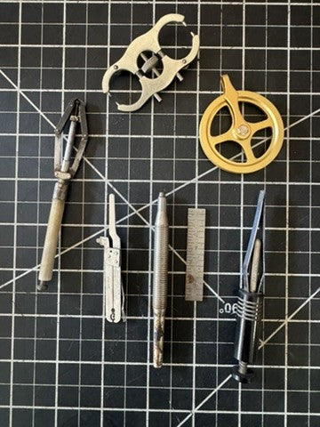 Antique Watchmaker Tools 7pc Lot – France, USA, Jensen Jewel Co, Brown & Sharpe