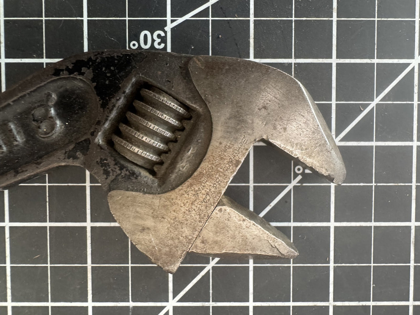 Vintage B & C Bemis & Call 8" Curved Adjustable Wrench – Made in USA