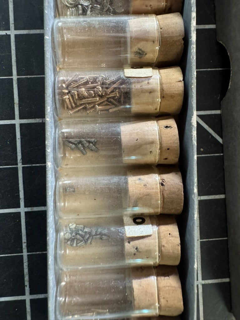 Antique Clockmaker’s / Watchmaker’s Box of Eyeglass Screws – No. 900