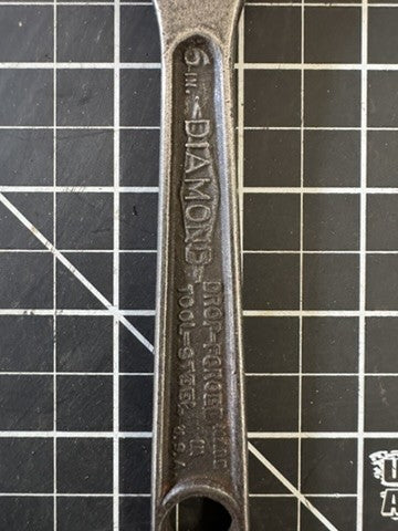 Vintage Diamond Duluth 6” Adjustable Wrench – USA