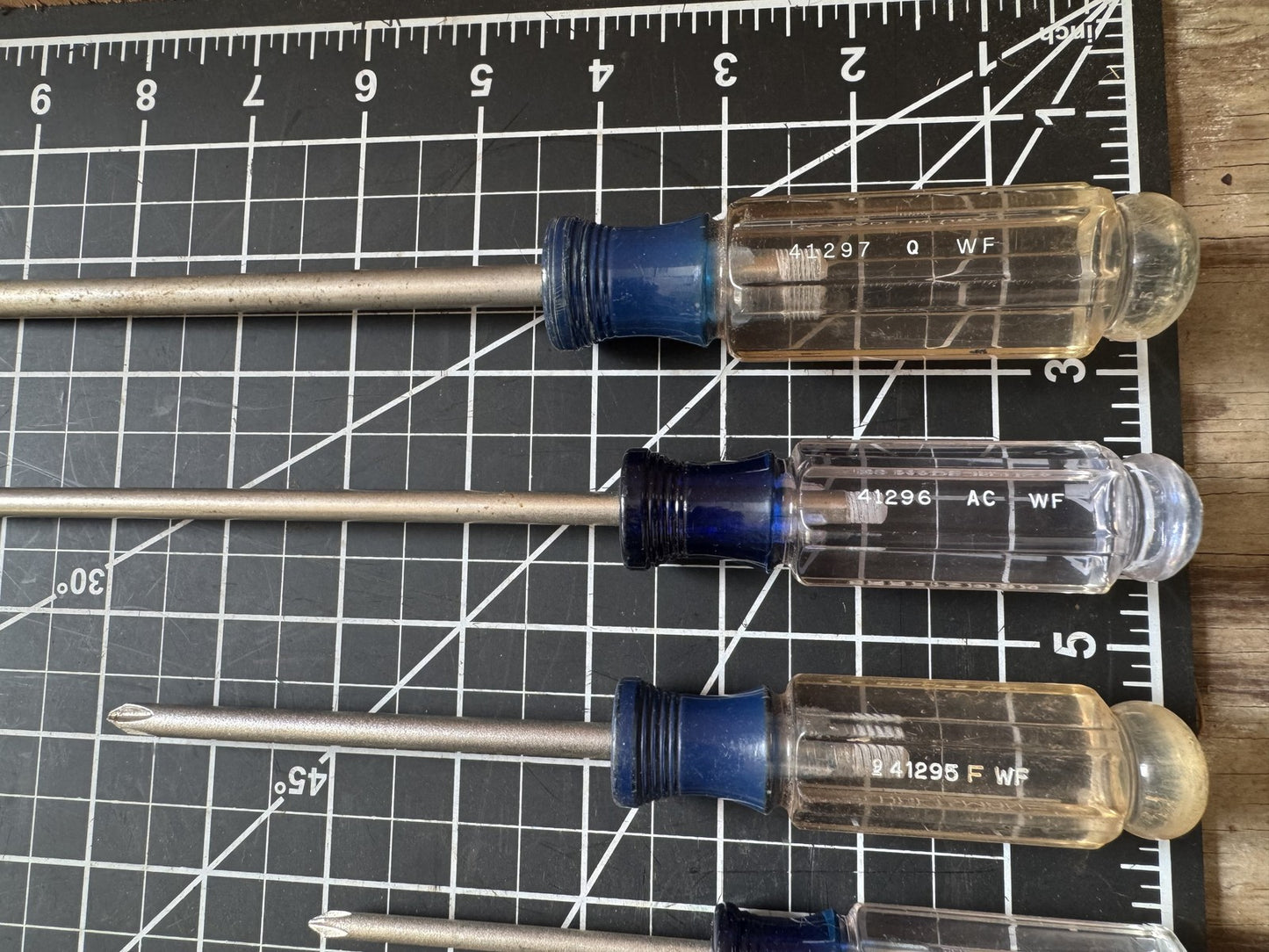 Craftsman USA Blue-Clear Screwdriver Lot – 6pc Phillips Head Set, 41297–4118