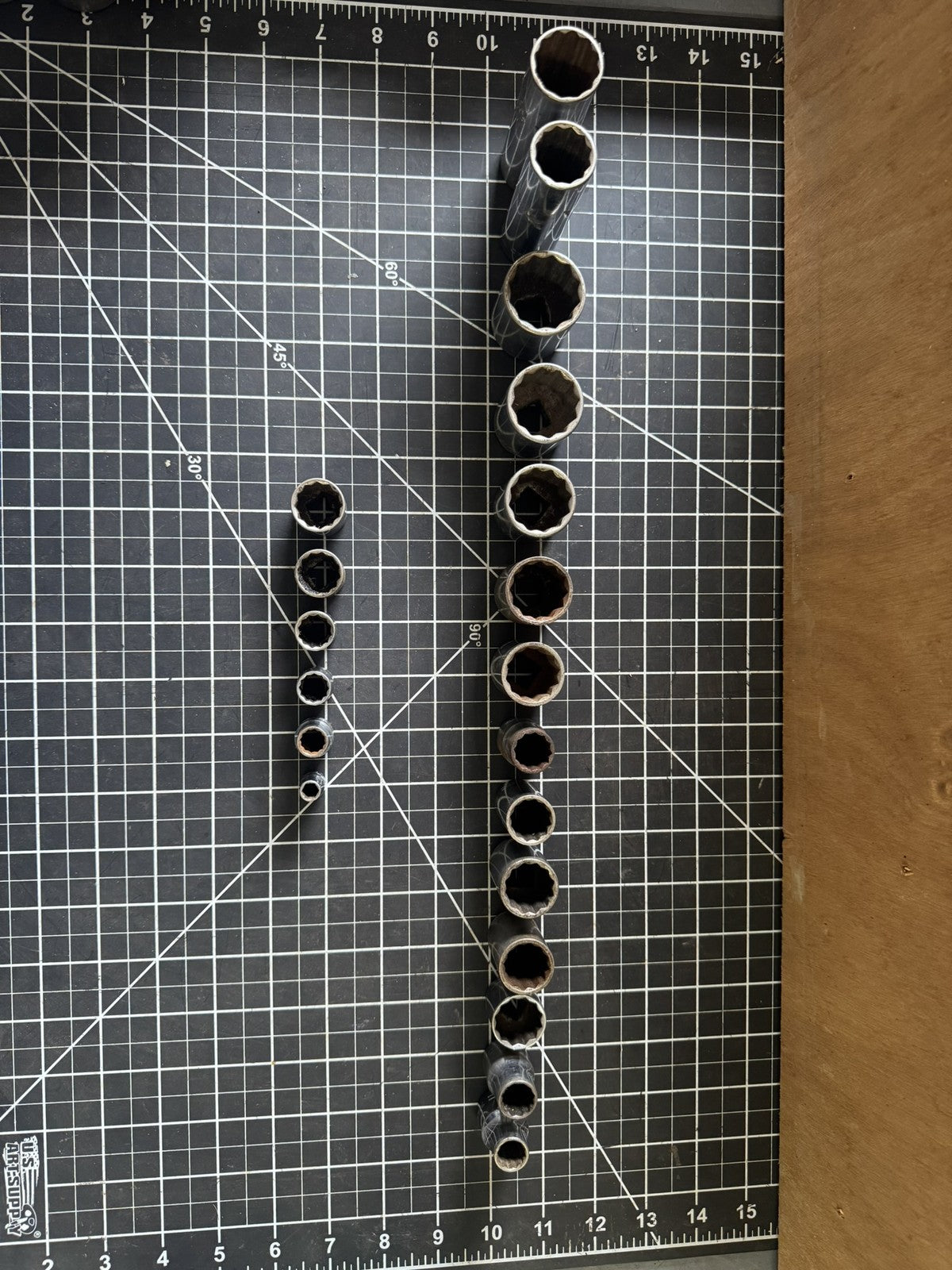 Lot of 20 Vintage Craftsman V Series Sockets – SAE Mix + Deep Sockets – USA