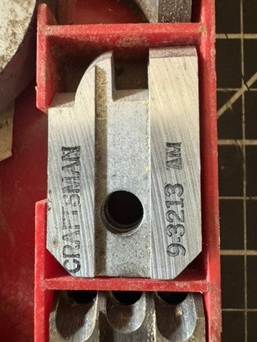 Vintage Craftsman Bench & Radial Saw Molding Set Shaper Head w/ Cutters