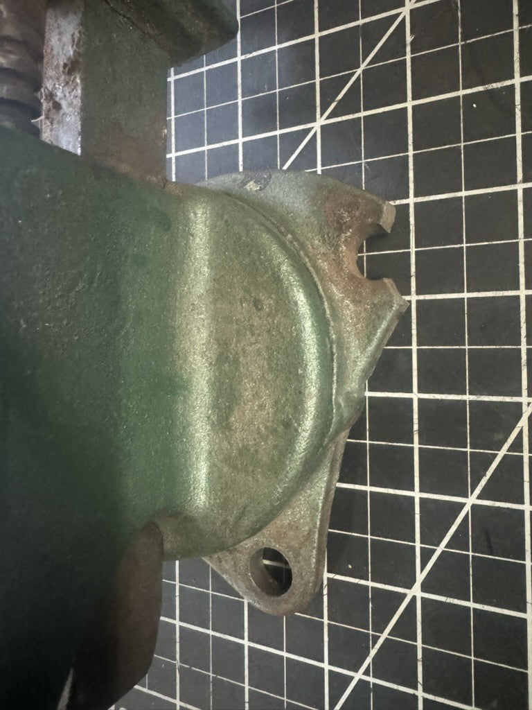 Vintage Green Swivel Base Bench Vise – 3-1/2” Jaws – Marked “GREEN”