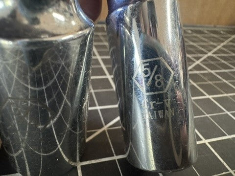 Vintage 3-Pc Impact Universal Joint Swivel Socket Adapter – 13/16, 3/4, 5/8