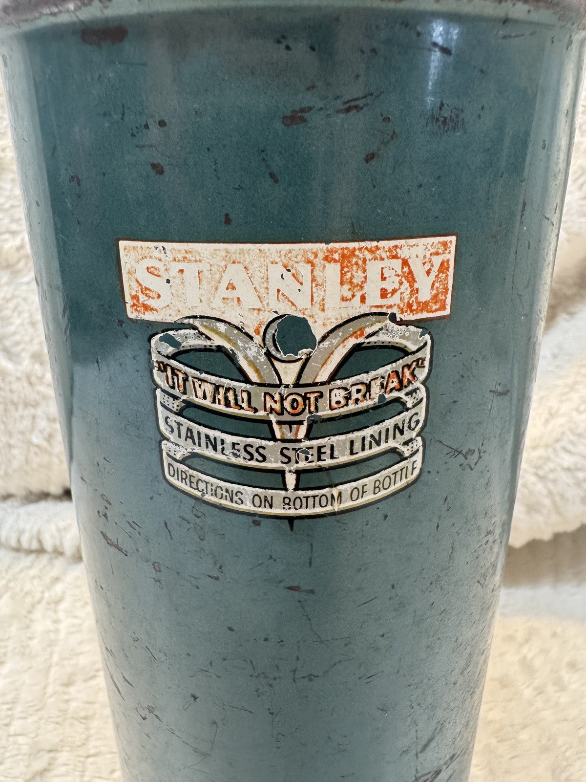 Vintage 1950s Stanley SuperVac Thermos – Heavy Duty, “It Will Not Break”
