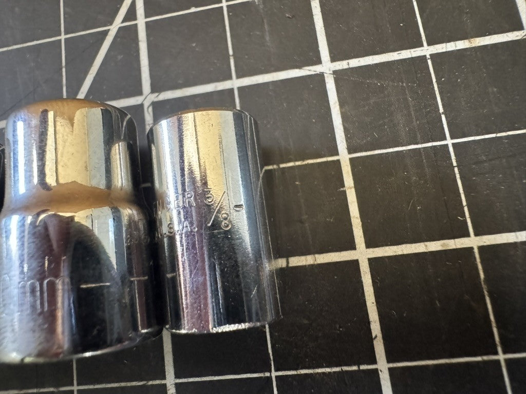 Vintage Challenger by Proto 17pc Socket Lot – SAE & Metric Mixed – USA