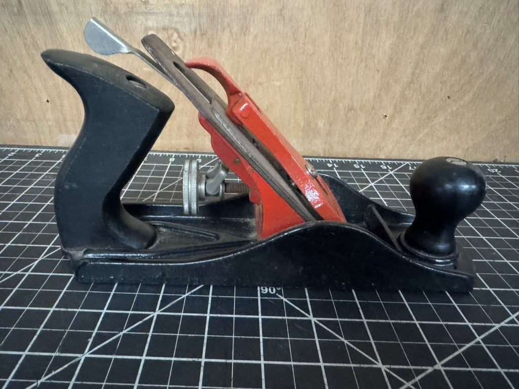 Vintage Companion No. 187.37053 8.5” Wood Plane – Black & Red – Made in USA