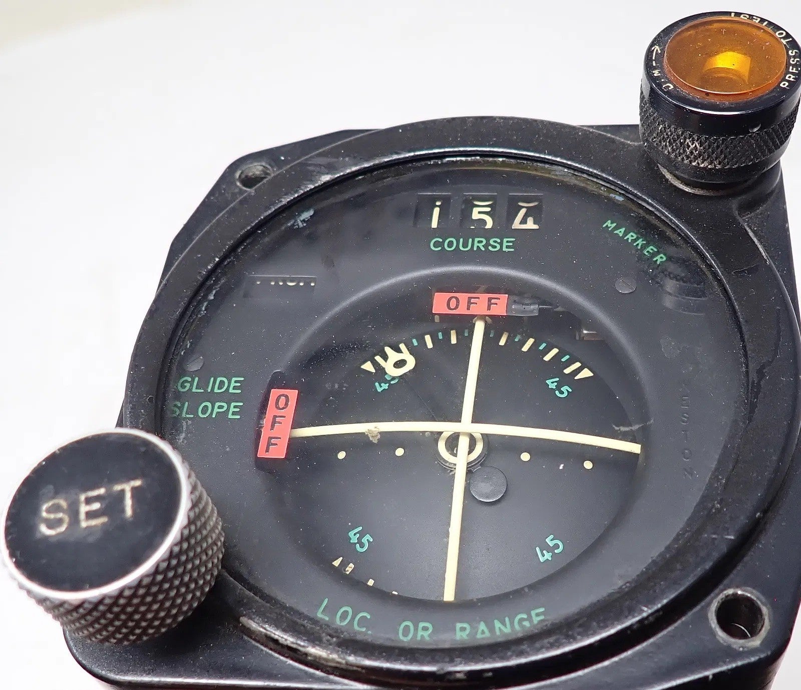 US Course Indicator ID-351A/ARN | Vintage Military Aircraft Navigation Gauge