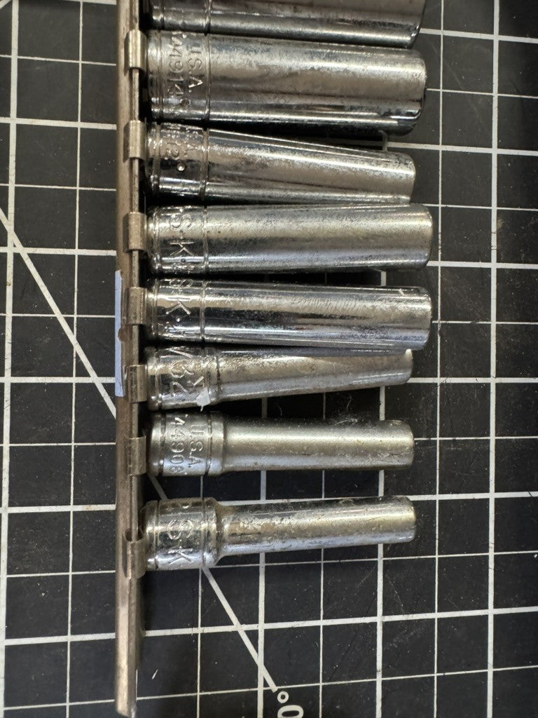 S-K Tools USA 65pc Socket Lot w/ 1/2” Drive 16” Flex Head Breaker Bar