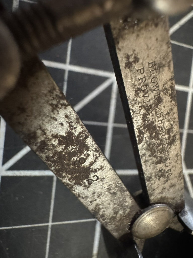 Lot of 3 Vintage Brown & Sharpe Calipers – Inside & Outside – USA
