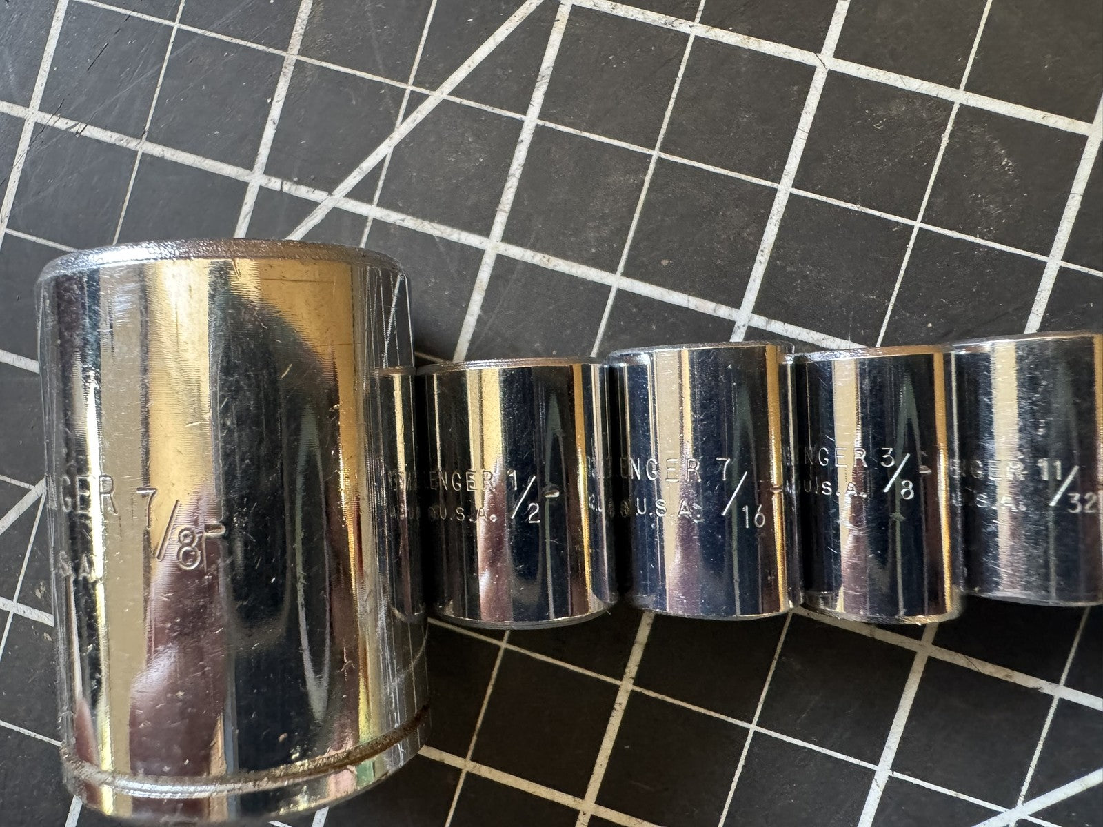 Vintage Challenger by Proto 8pc Socket Set – Mixed Sizes – USA