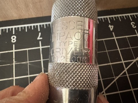 Manual Vintage DORCY Vessel Impact Driver No. 2500N w/ Original Metal Case