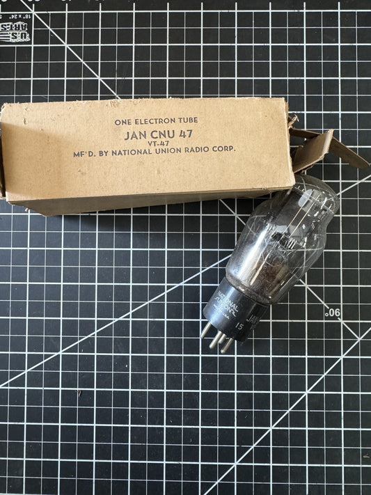 AN CNU 47 V47 Electron Tube | National Union Radio | NOS | WWII Military Grade