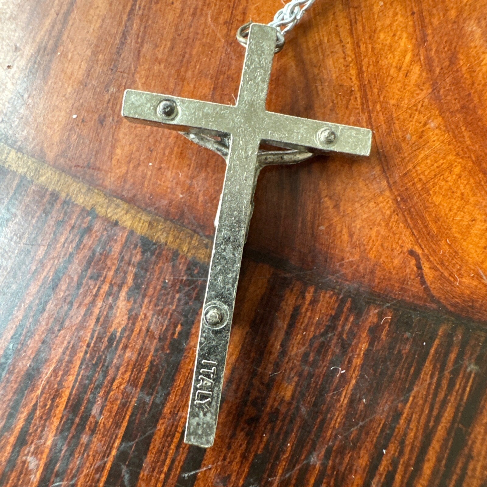 Vintage Catholic Religious White Rosary Beads, Made In Italy