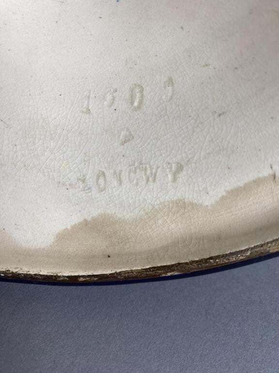 Antique Longwy Aesthetic Movement Pottery Lamp – Brass Fittings, c. Late 1800s