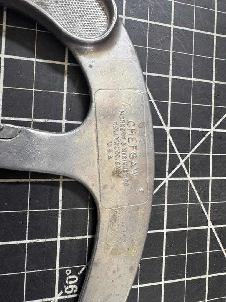 Vintage Hornsby & McKinley ChefSaw – Hollywood, CA USA – Butcher / Meat Saw