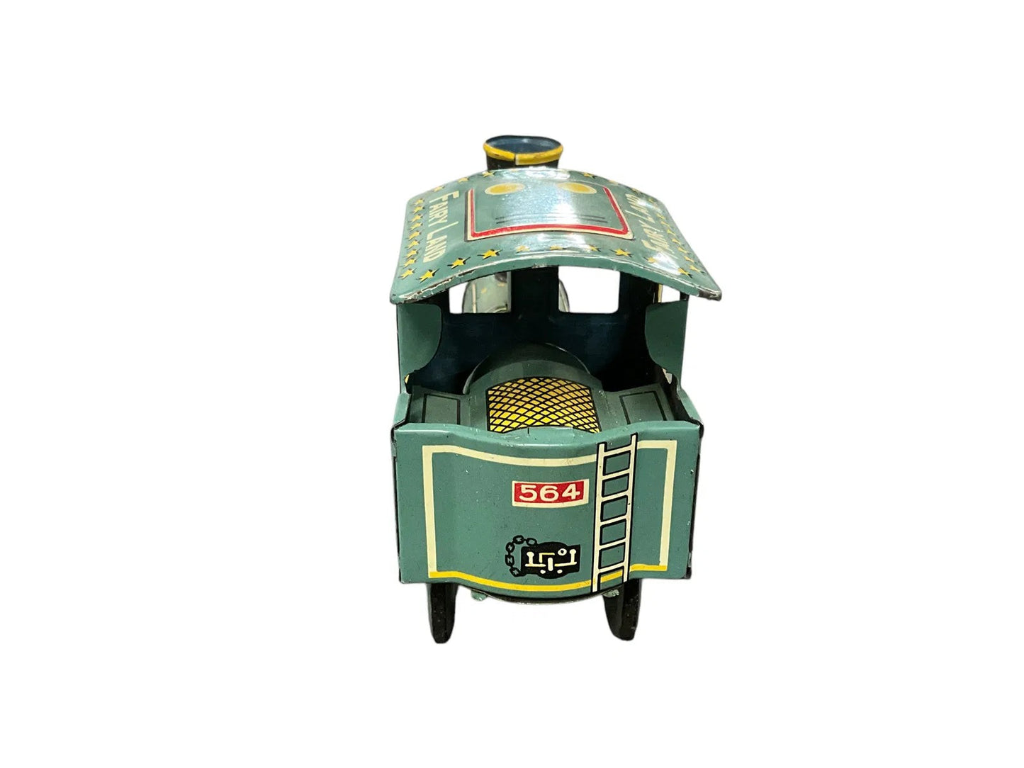 Two Wind-Up Trains and a Lithographed Tin Locomotive Vintage 1950's(?)