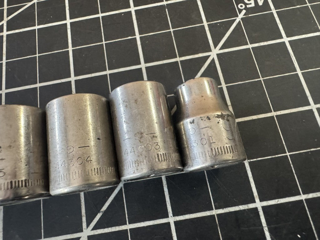 Vintage Craftsman G-Series 11pc Metric Socket Set – 9mm to 21mm – USA