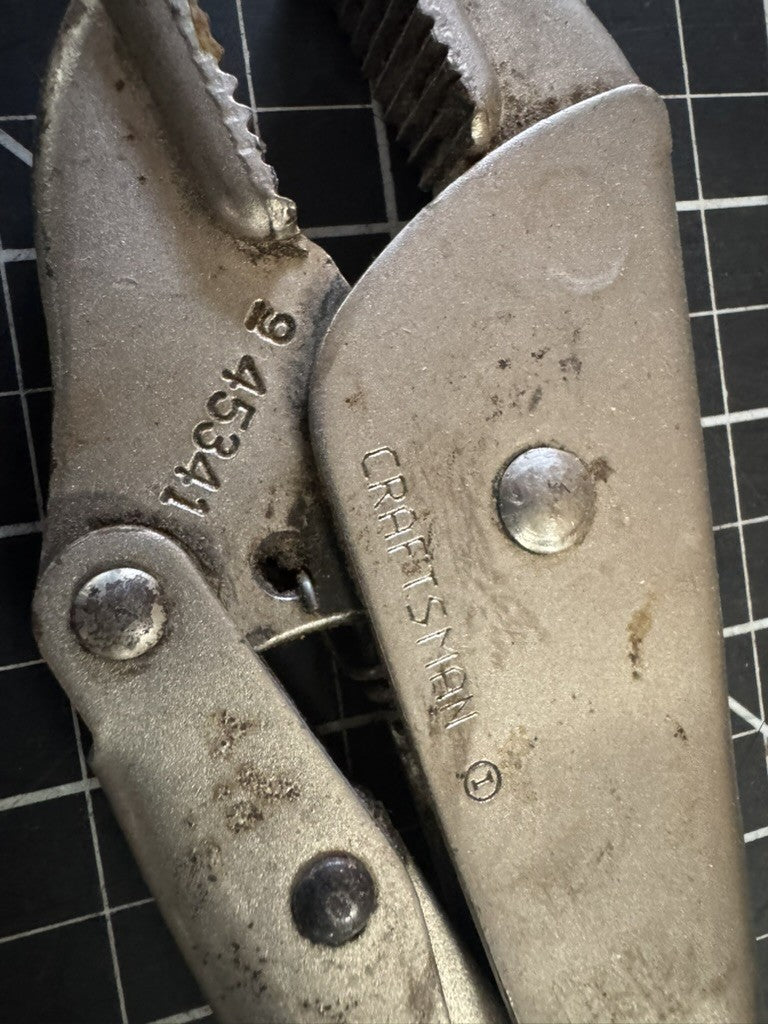 Vintage Craftsman 9” Vise Grips – Model 945341 – USA – Good Jaws