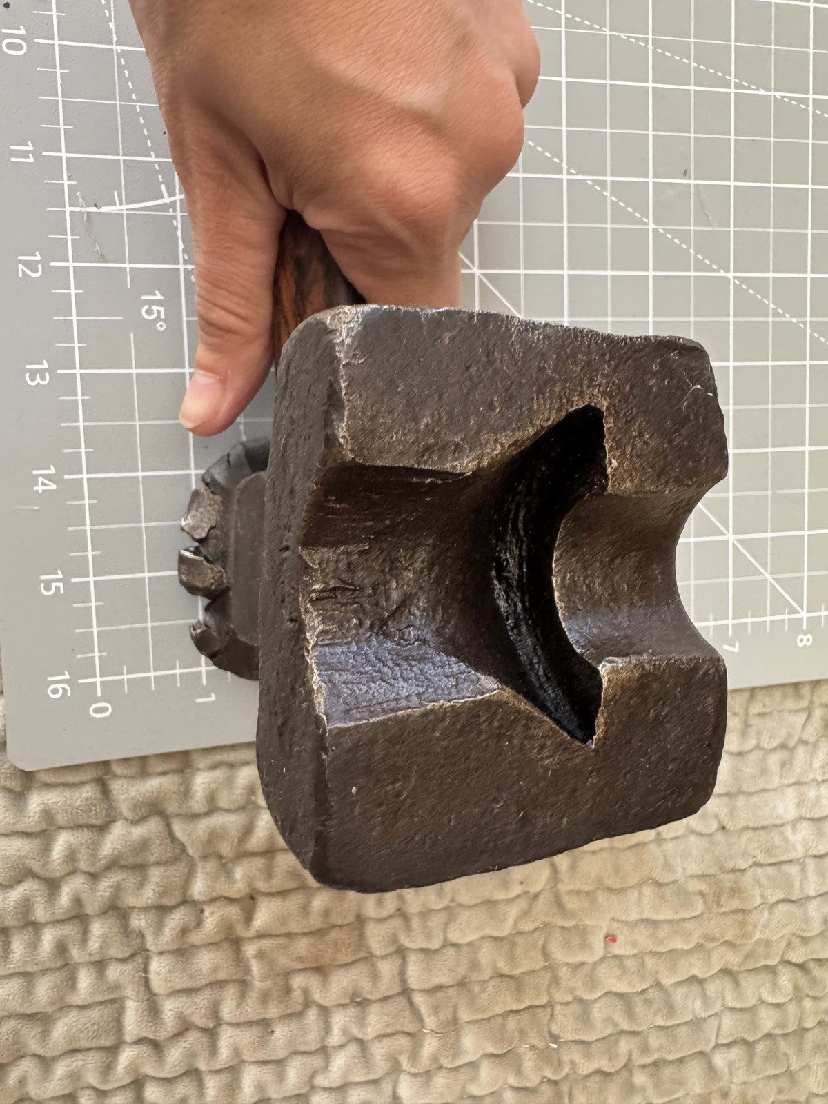 Vintage Blacksmith Swage Hammer – Forged Steel | Rare Blacksmithing Head