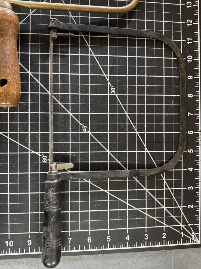 Lot of 3 Vintage Coping Saws – Wood Handles