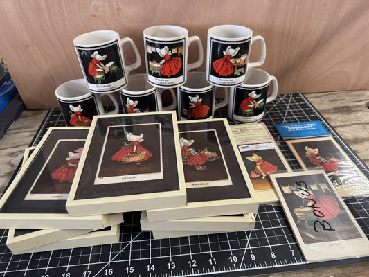 1905 Mulberry Bush Rhyme “This is the Way” Lot – Mugs, Prints & Postcards