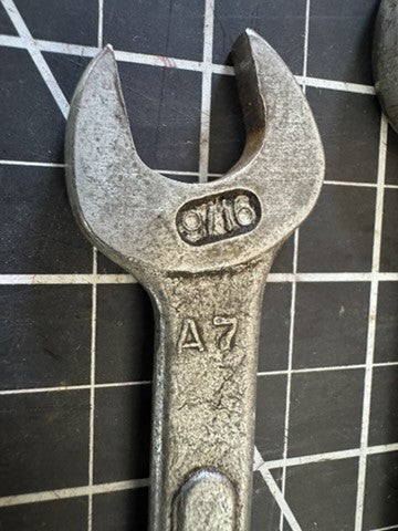 Lot of 5 Vintage PowerKraft Wrenches – Combination & Double Open – USA