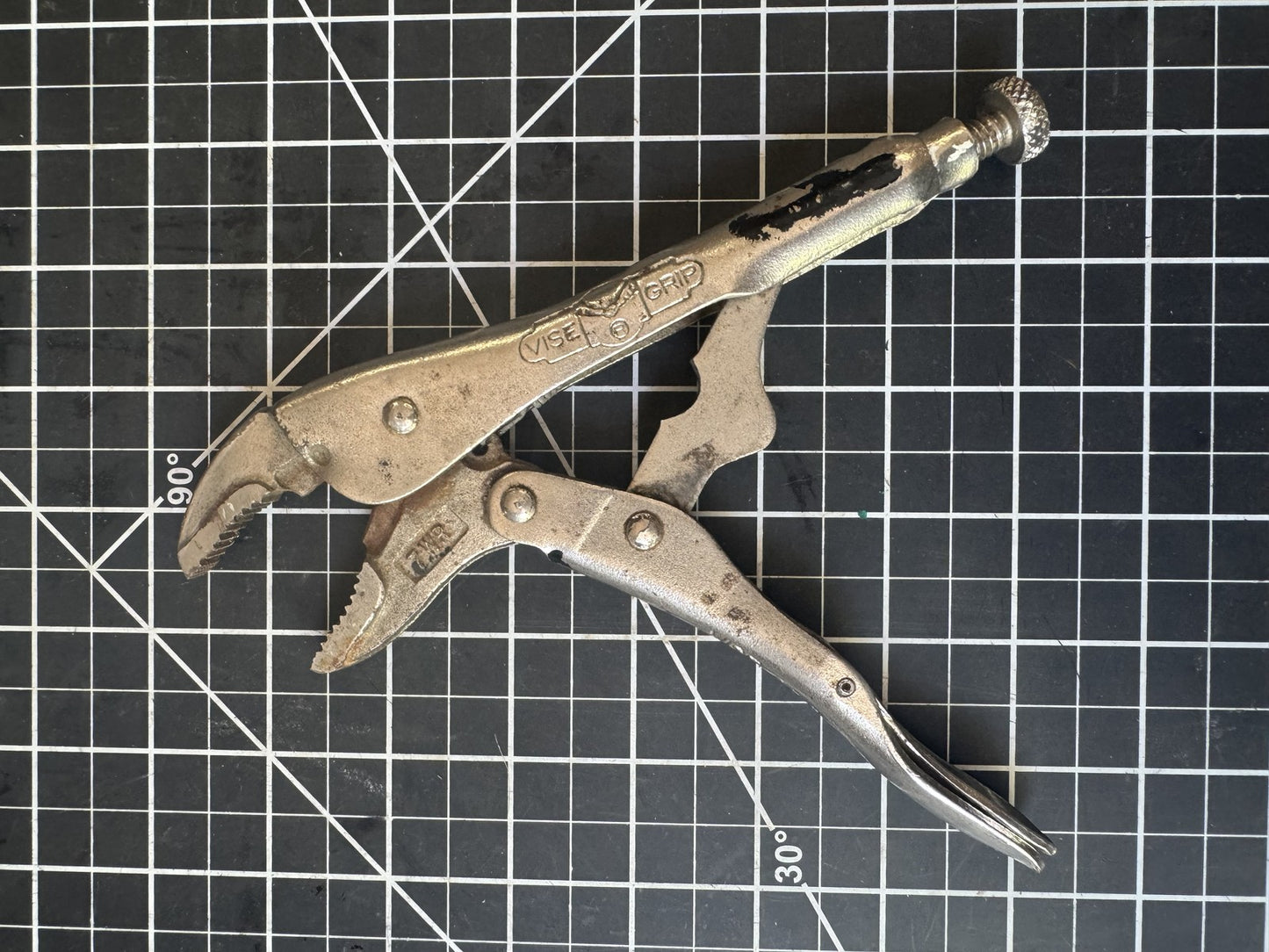 Lot of 2 Vintage Petersen Vise-Grip Locking Pliers 7WR & 10WR – USA Made