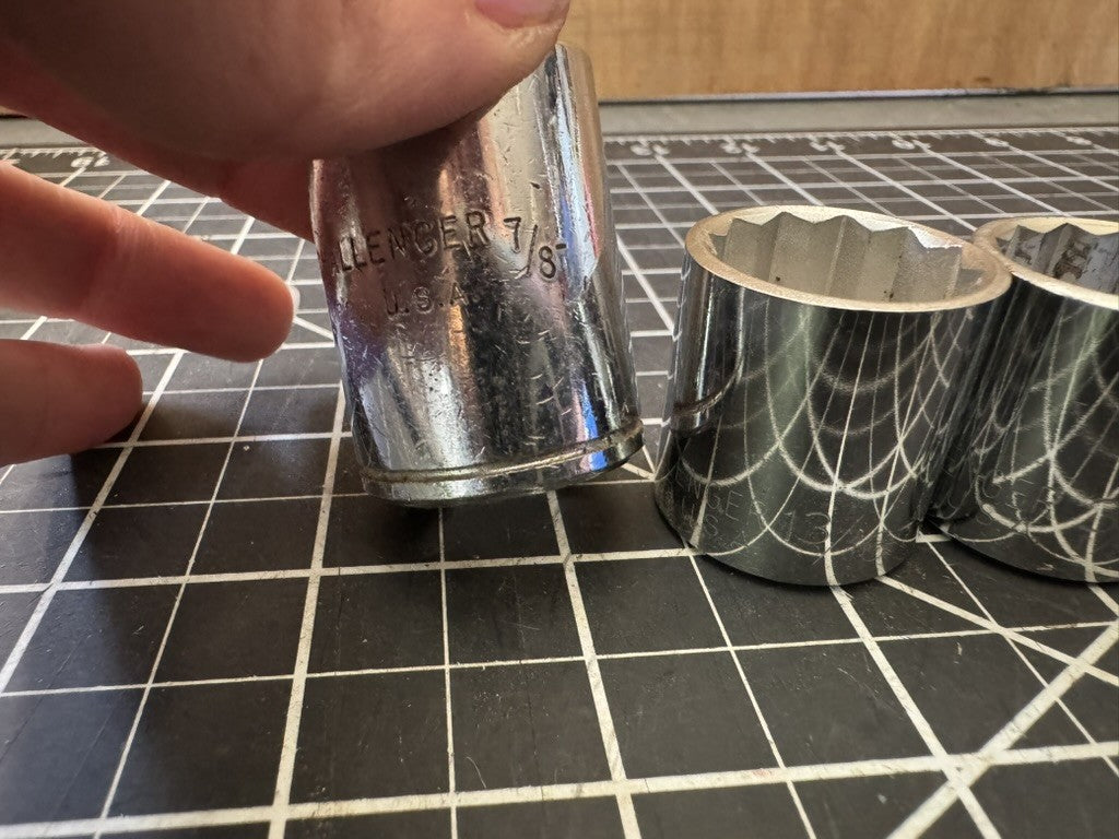 Vintage Challenger by Proto 17pc Socket Lot – SAE & Metric Mixed – USA