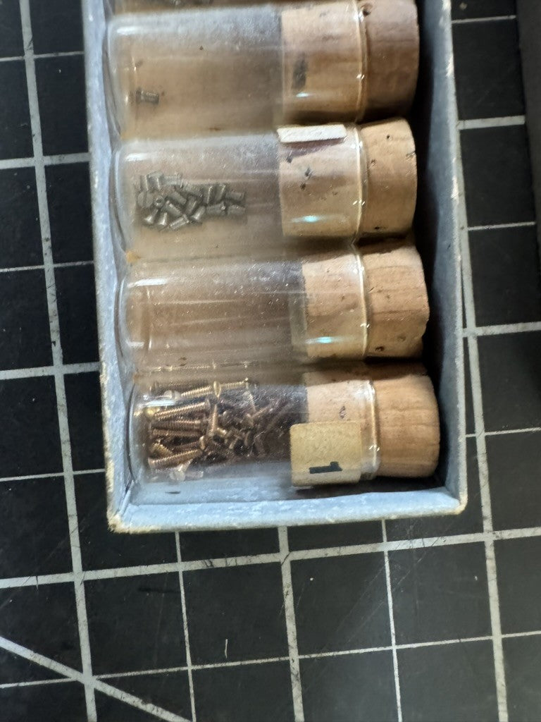 Antique Clockmaker’s / Watchmaker’s Box of Eyeglass Screws – No. 900