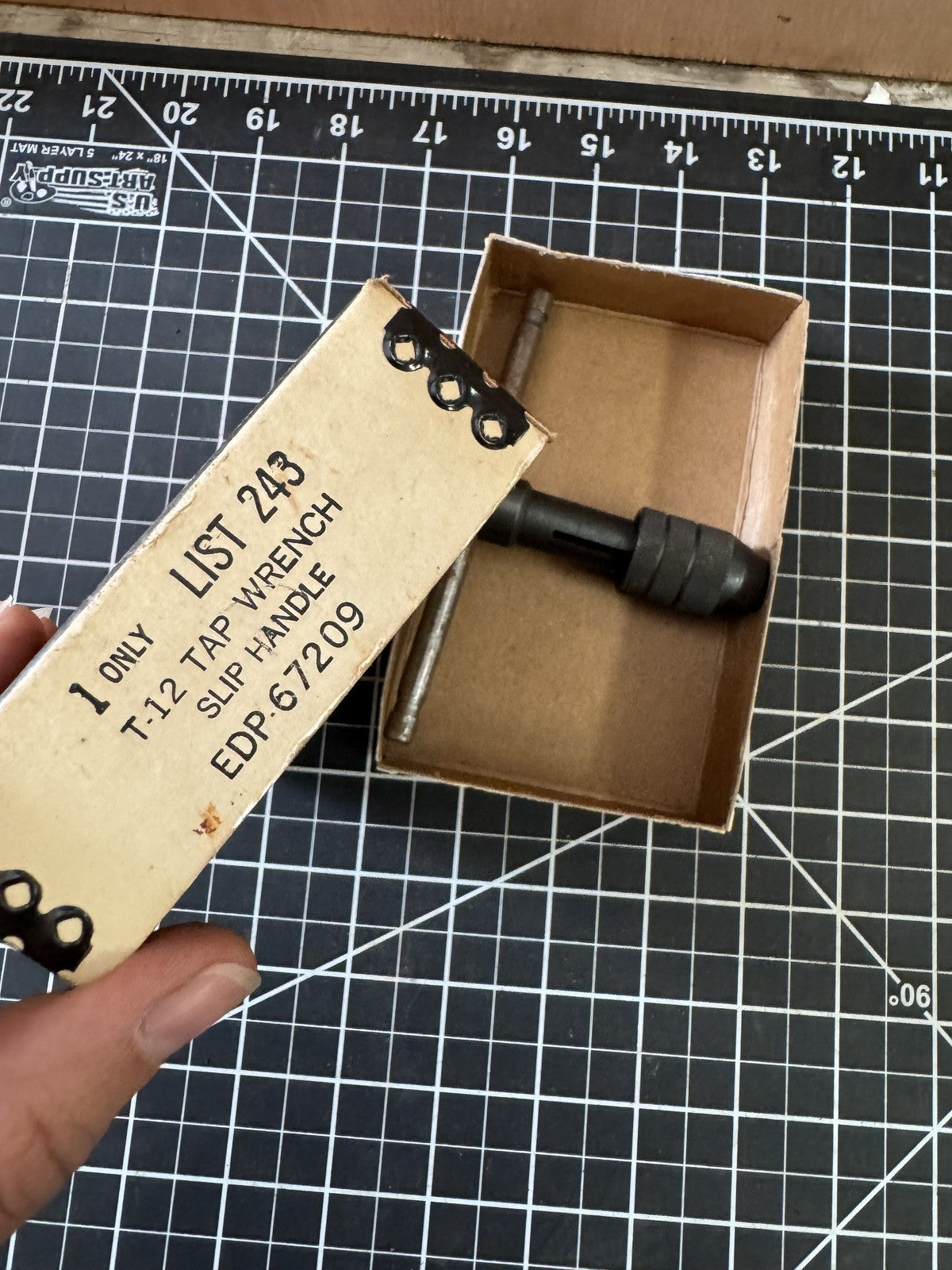 Vintage Cleveland Tap Wrench Slip Handle No. T12 – Original Box – USA Made