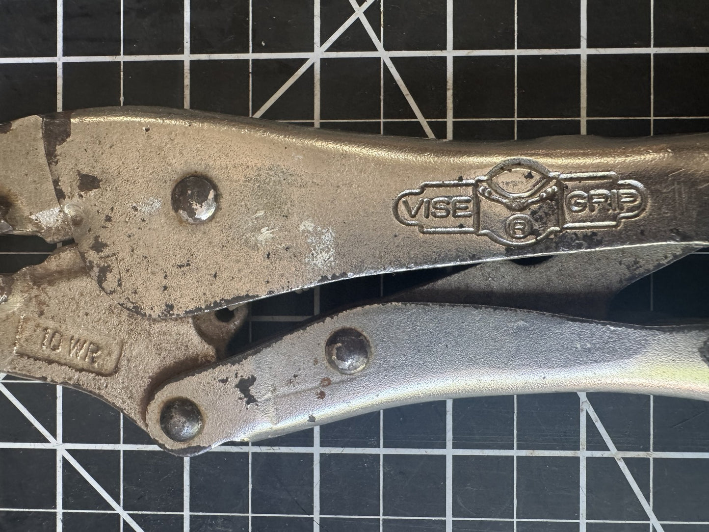 Lot of 2 Vintage Petersen Vise-Grip Locking Pliers 7WR & 10WR – USA Made