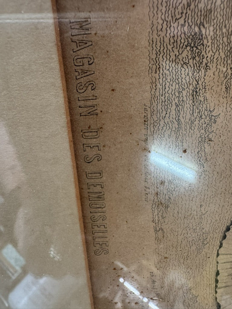 Antique 1868 Fashion Plate – Magasin des Demoiselles – Hand-Colored Engraving