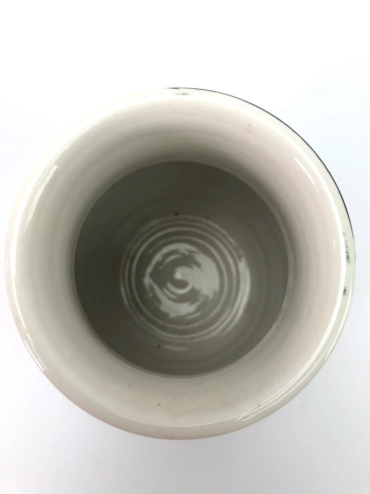 Handmade Bitossi Black & White Ceramic Vase – Made in Italy – 8” Tall