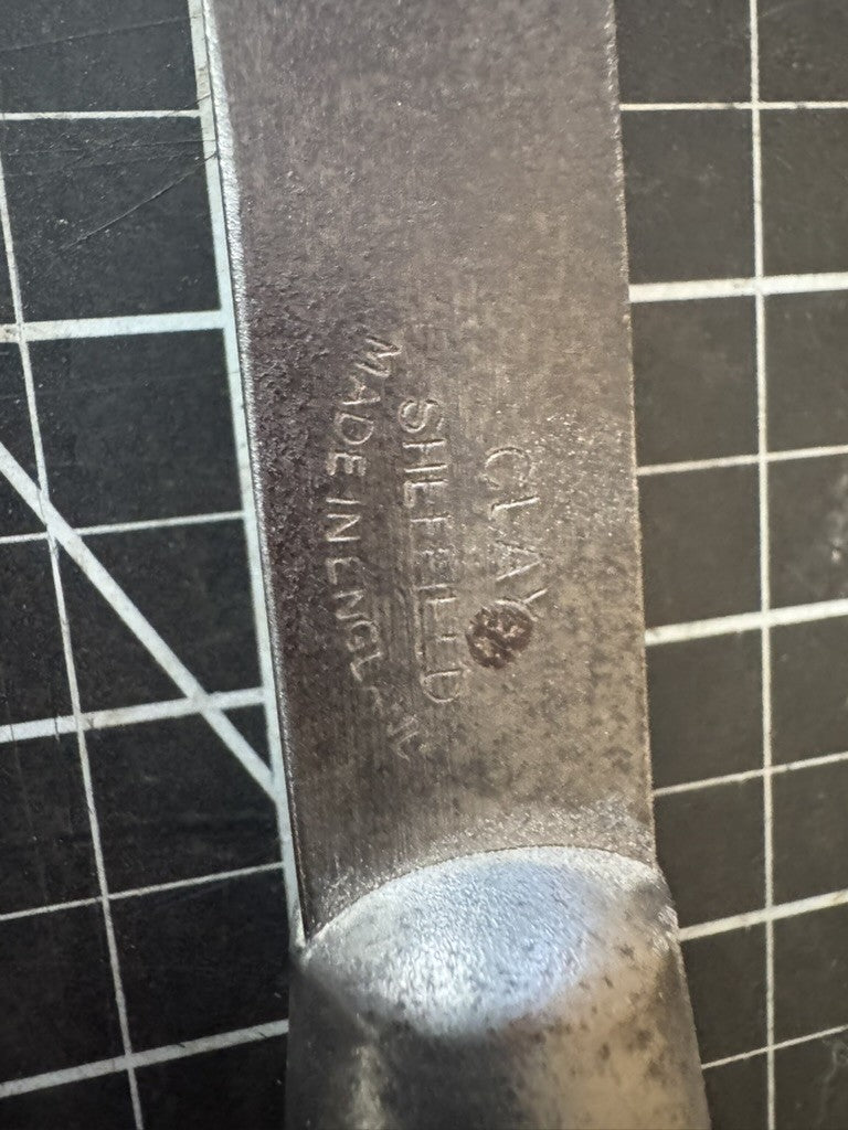 Lot of 3 Vintage “Clay” Sheffield England Woodworking Chisels – Wood Handles