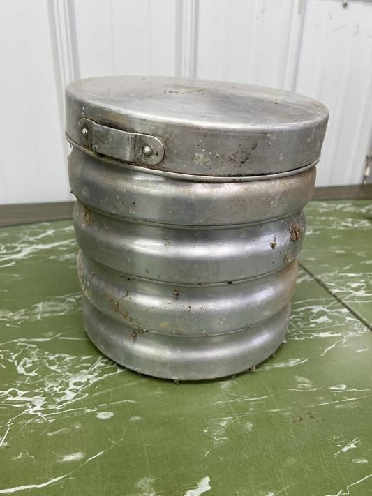 Vintage 1960s Aluminum 5-Tier Stackable Picnic Lunchbox – Made in USA