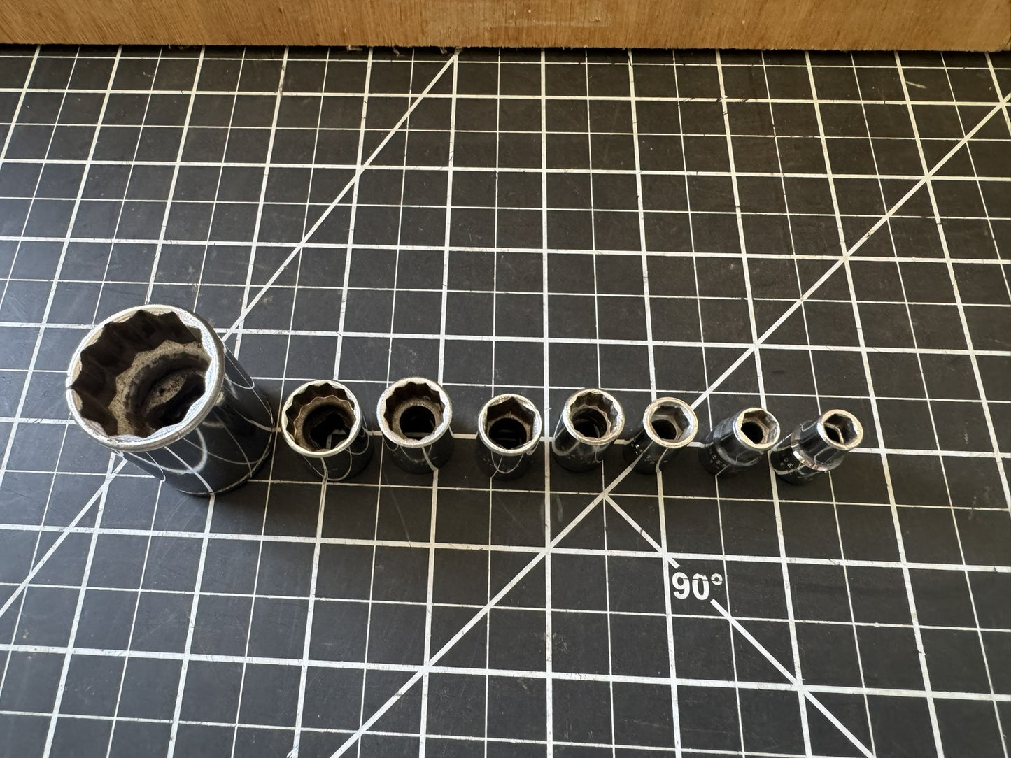 Vintage Challenger by Proto 8pc Socket Set – Mixed Sizes – USA