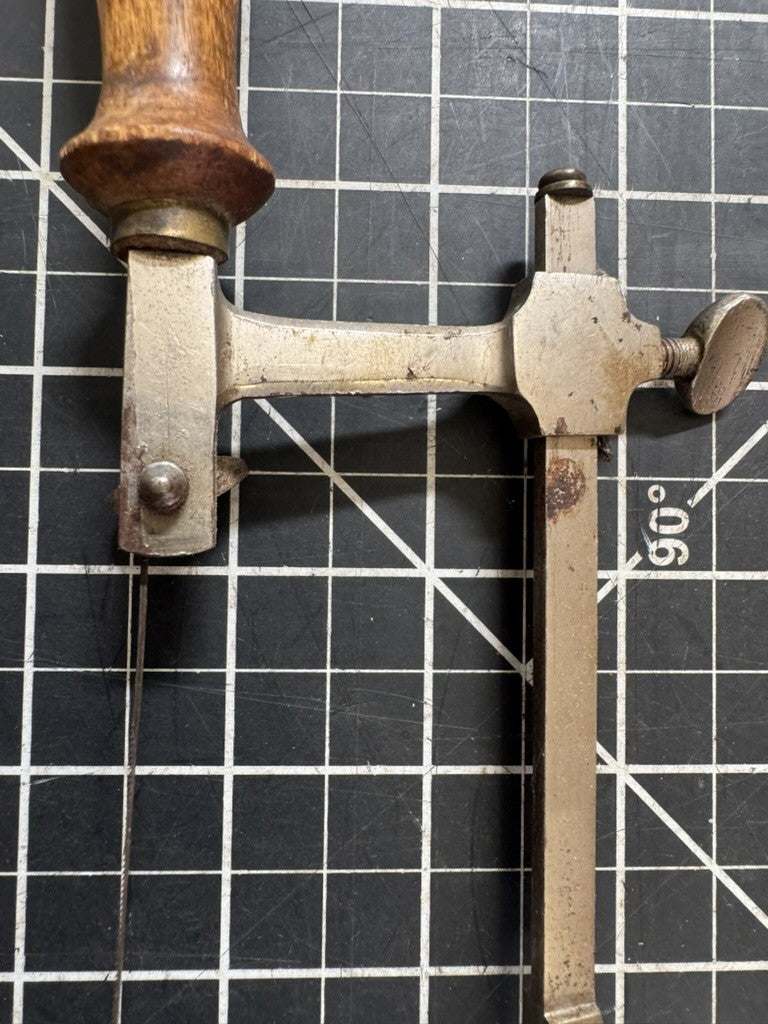 Vintage Adjustable Length Coping Saw – Beautiful Wood Handle – Made in USA