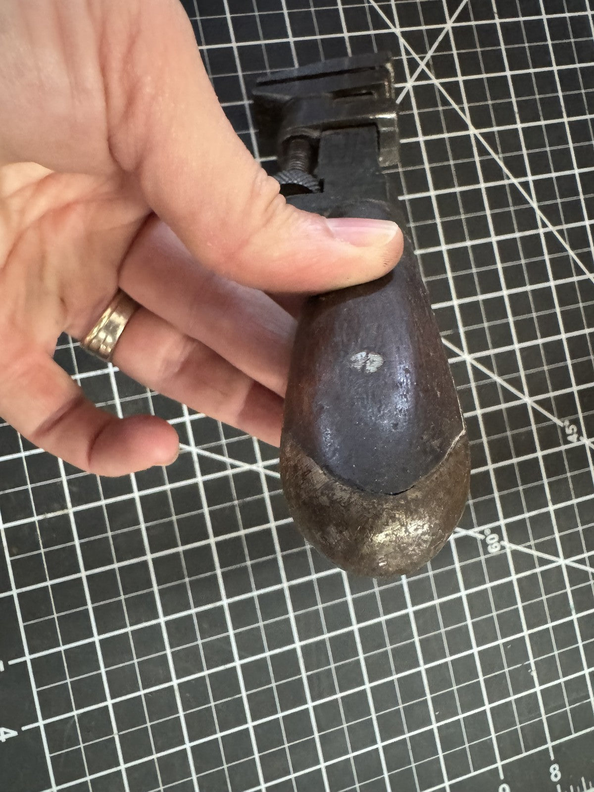 Antique H.D. Smith & Co. “Perfect Handle” Pipe Wrench – Patent 1900, Wood Handle