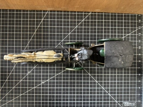 Vintage Antique Cast Iron Horse Drawn “Victoria” Carriage – 15 1/2”