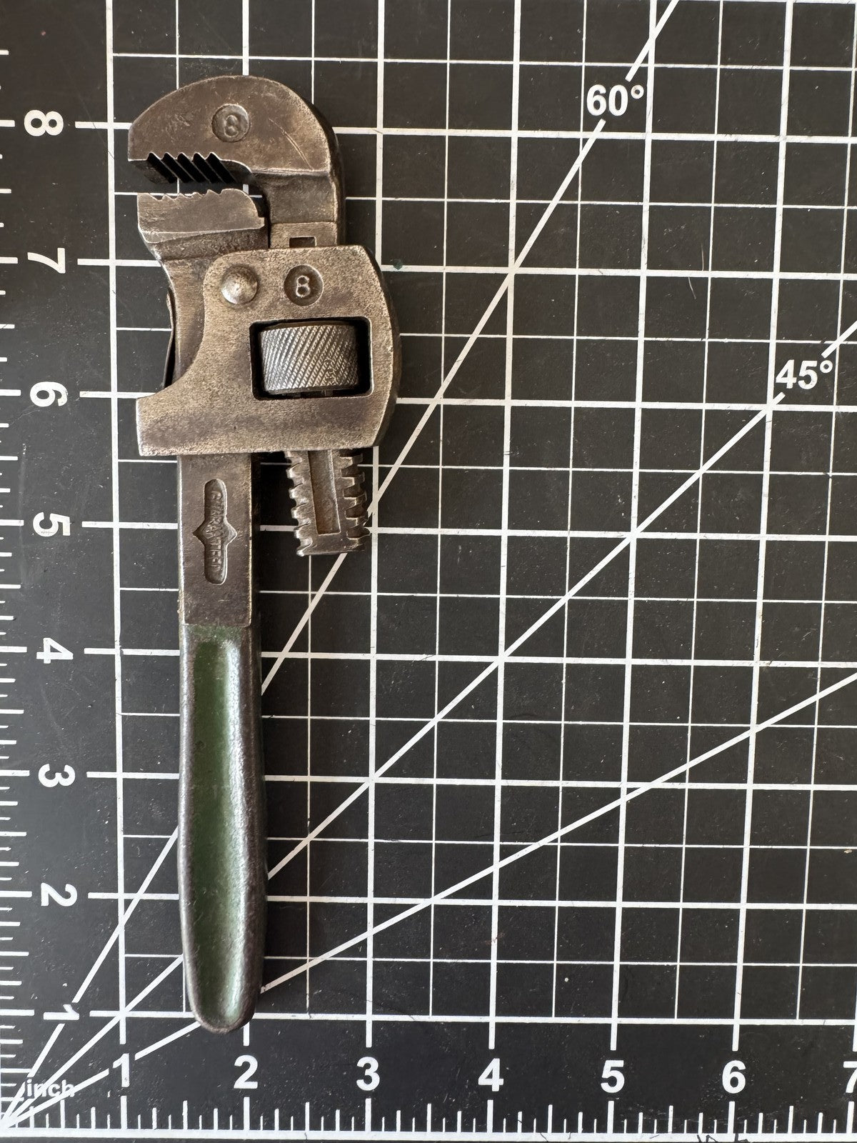Vintage 8" Stillson Pipe Wrench – The Erie Tool Works USA – Heavy Duty