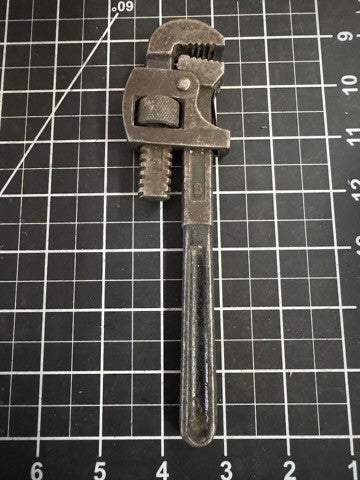 Ben Hur #8 Adjustable Pipe Wrench – 8” Vintage Plumbing Tool