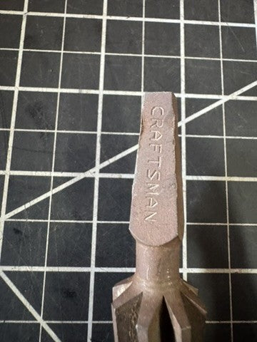 Lot of 2 Vintage Spiral Flute Repairman’s Reamer Bits – Craftsman & Unmarked