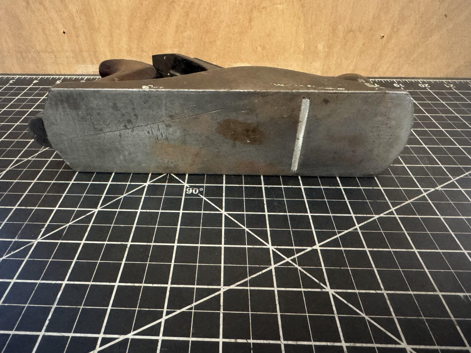 Antique Stanley Bailey No. 4 Corrugated Wood Plane – USA – Pat. Aug. 19, 1908