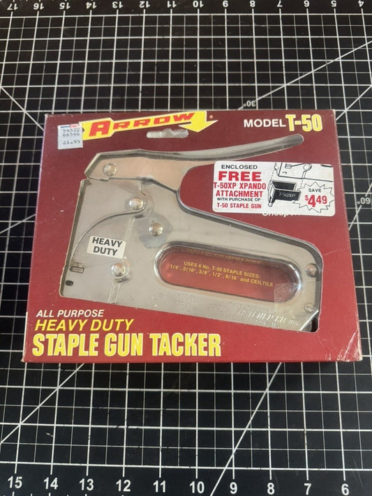 Arrow Model T-50 Heavy Duty Professional Staple Gun – Original Box