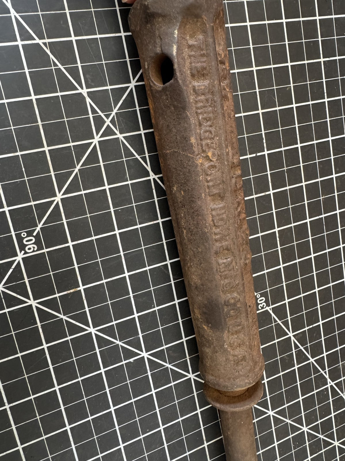 Antique 1905 “JUMBO” Nail Puller – Bridgeport HDWE MFG CORP, Cast Iron