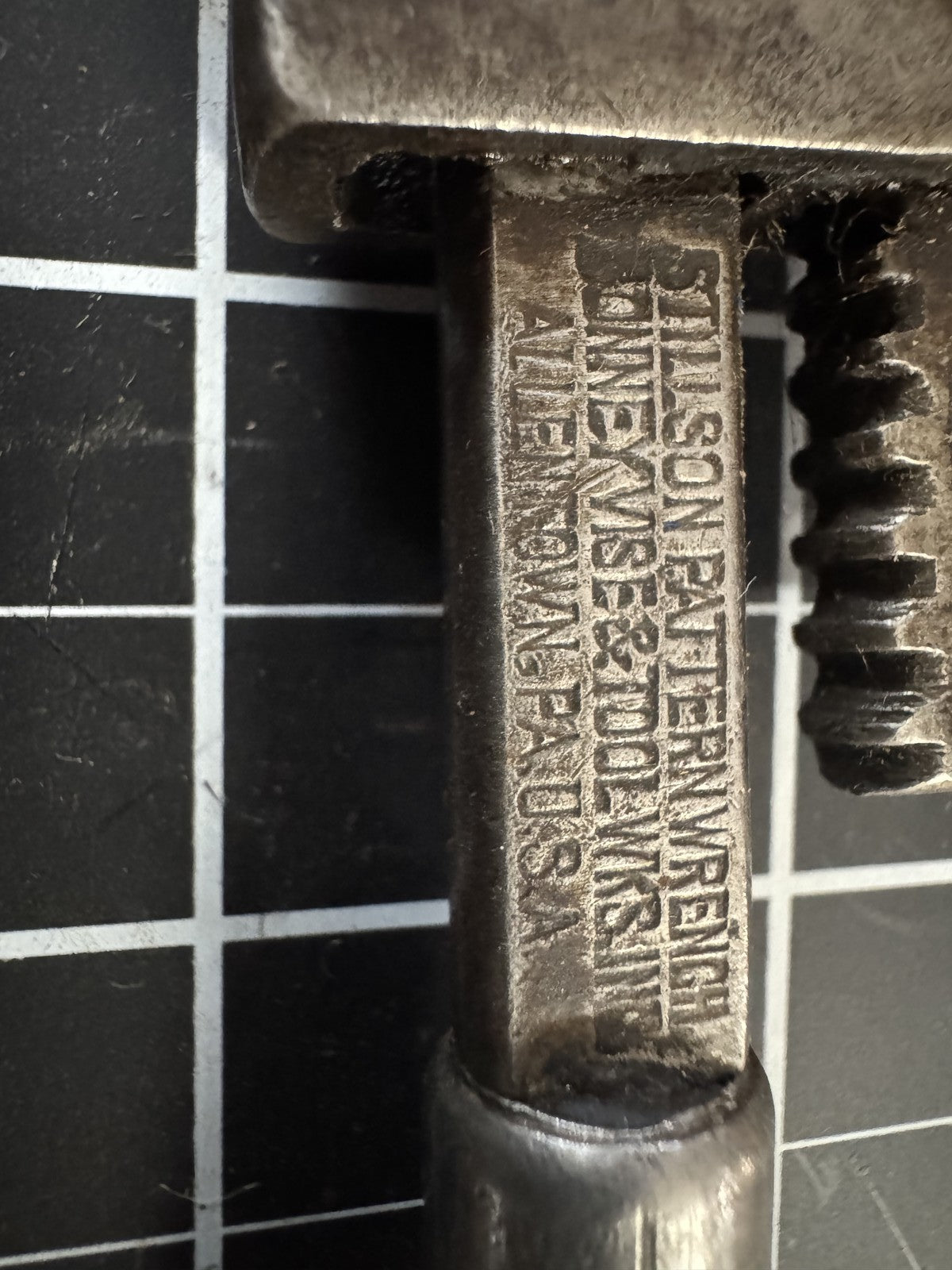 Antique Bonney Vise & Tool 6" Stillson Pipe Wrench – Wood Handle | Made in USA